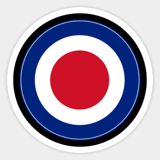 Red white and blue roundel Sticker